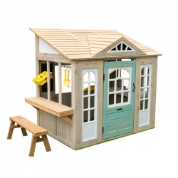 Casuta de Joaca Medowlane Market PlayHouse cu Bucatarie si accesorii pentru exterior gradina Kidkraft